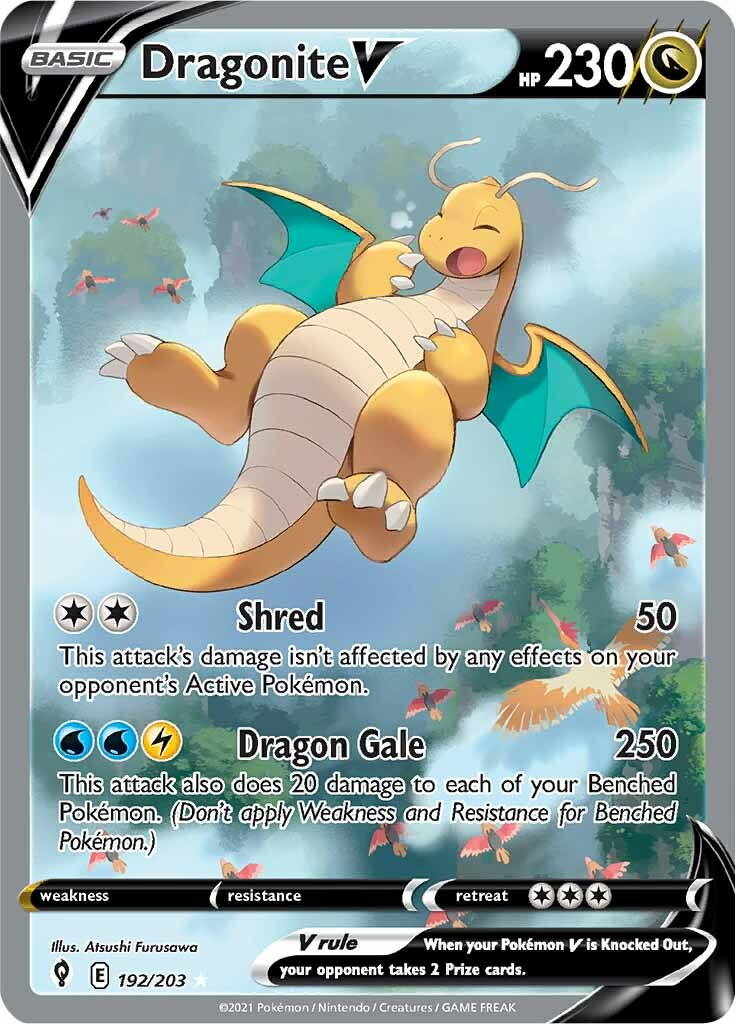 Dragonite V (192/203) [Sword & Shield: Evolving Skies] | The Time Vault CA