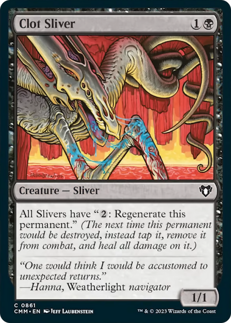 Clot Sliver [Commander Masters] | The Time Vault CA