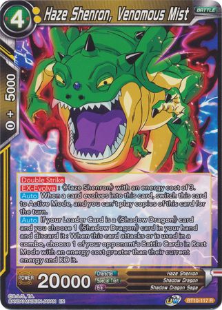 Haze Shenron, Venomous Mist (BT10-117) [Rise of the Unison Warrior 2nd Edition] | The Time Vault CA