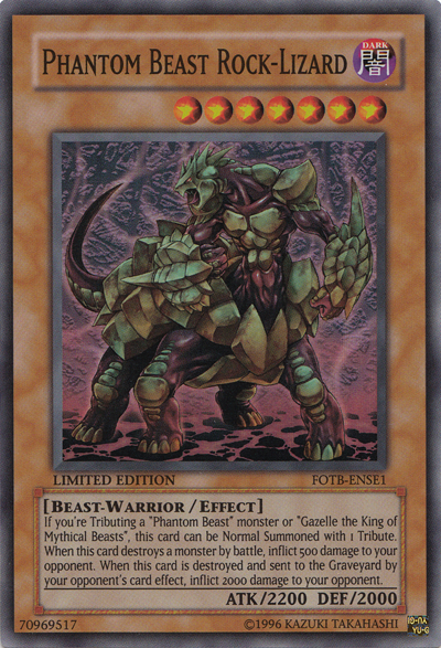 Phantom Beast Rock-Lizard [FOTB-ENSE1] Super Rare | The Time Vault CA