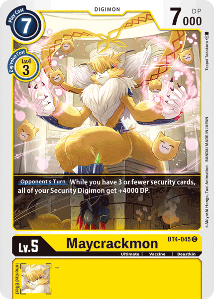 Maycrackmon [BT4-045] [Great Legend] | The Time Vault CA