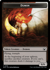 Angel (3) // Demon Double-Sided Token [March of the Machine Commander Tokens] | The Time Vault CA
