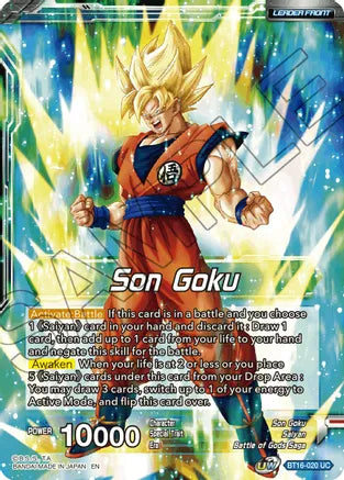 Son Goku // SSG Son Goku, Crimson Warrior (BT16-020) [Realm of the Gods] | The Time Vault CA