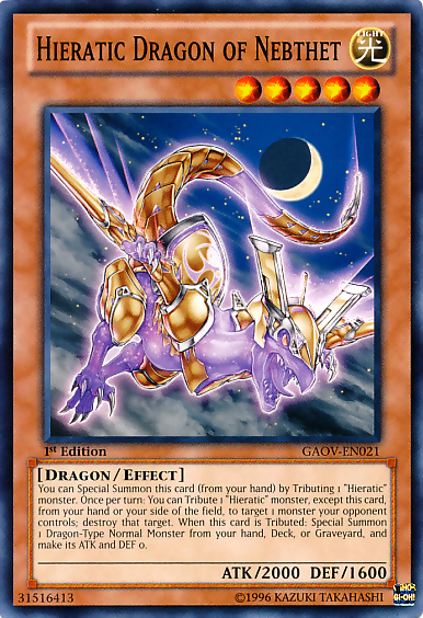 Hieratic Dragon of Nebthet [GAOV-EN021] Common | The Time Vault CA