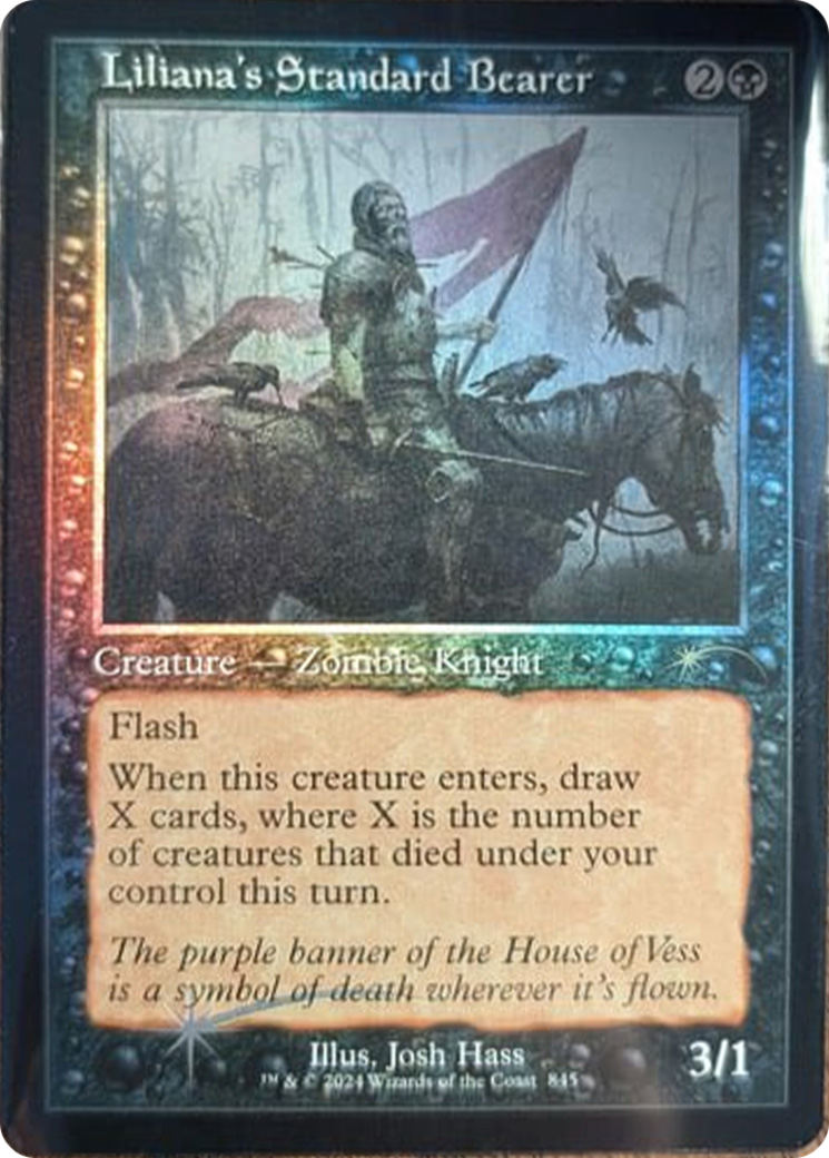 Liliana's Standard Bearer (Retro Frame) [Secret Lair Drop Series] | The Time Vault CA