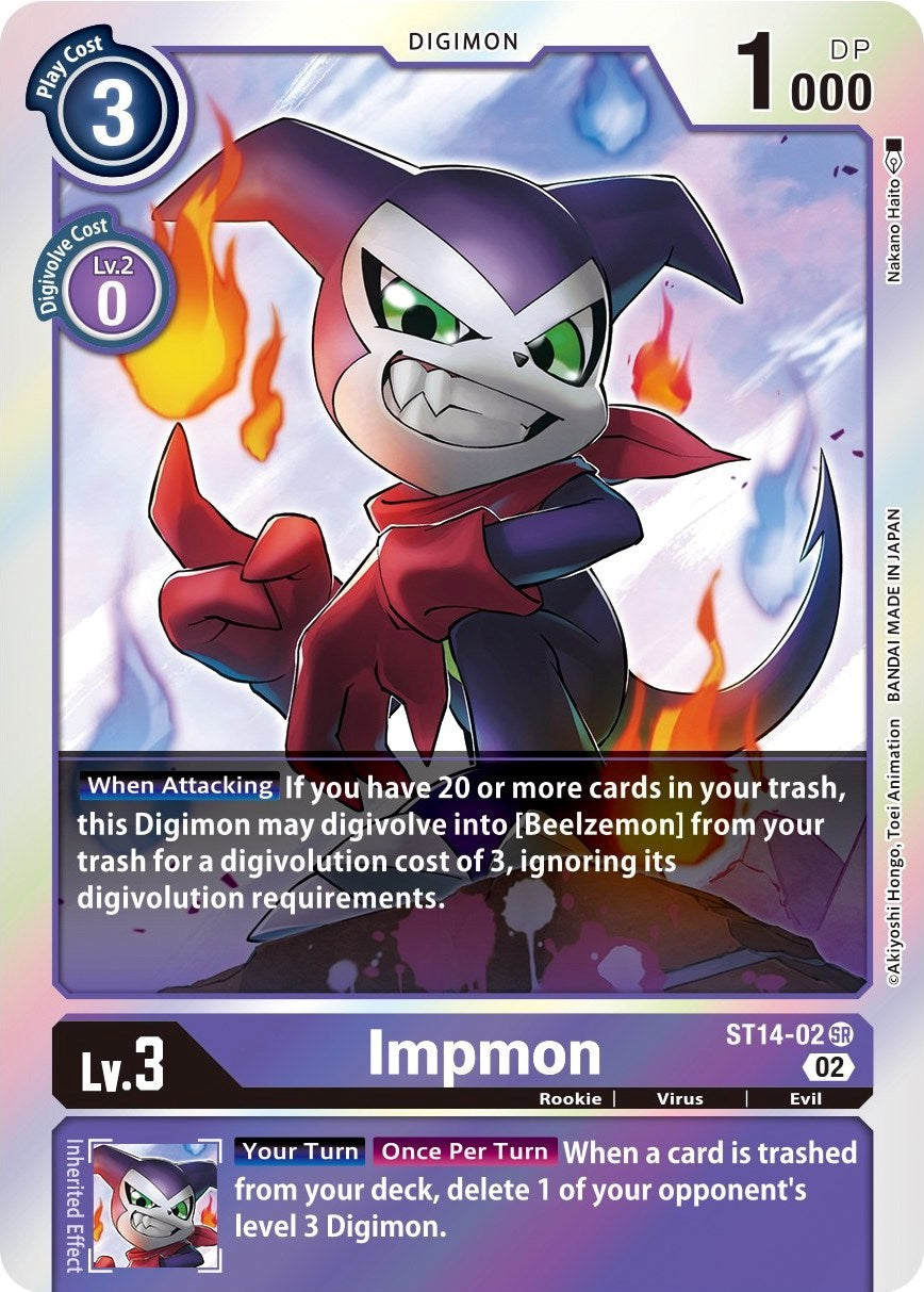 Impmon [ST14-02] [Starter Deck: Beelzemon Advanced Deck Set] | The Time Vault CA