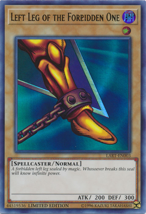 Left Leg of the Forbidden One [LART-EN003] Ultra Rare | The Time Vault CA