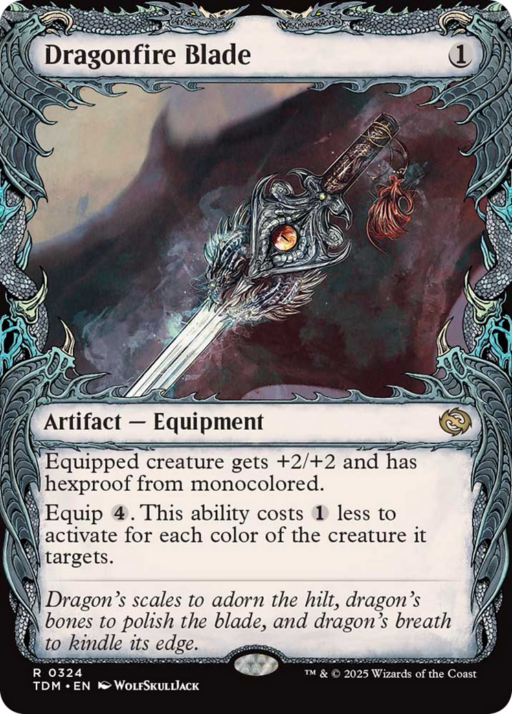 Dragonfire Blade (Showcase) [Tarkir: Dragonstorm] | The Time Vault CA