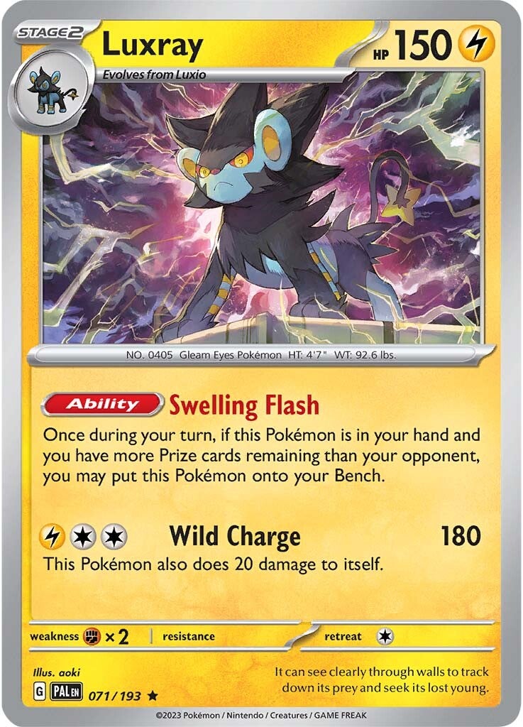 Luxray (071/193) [Scarlet & Violet: Paldea Evolved] | The Time Vault CA