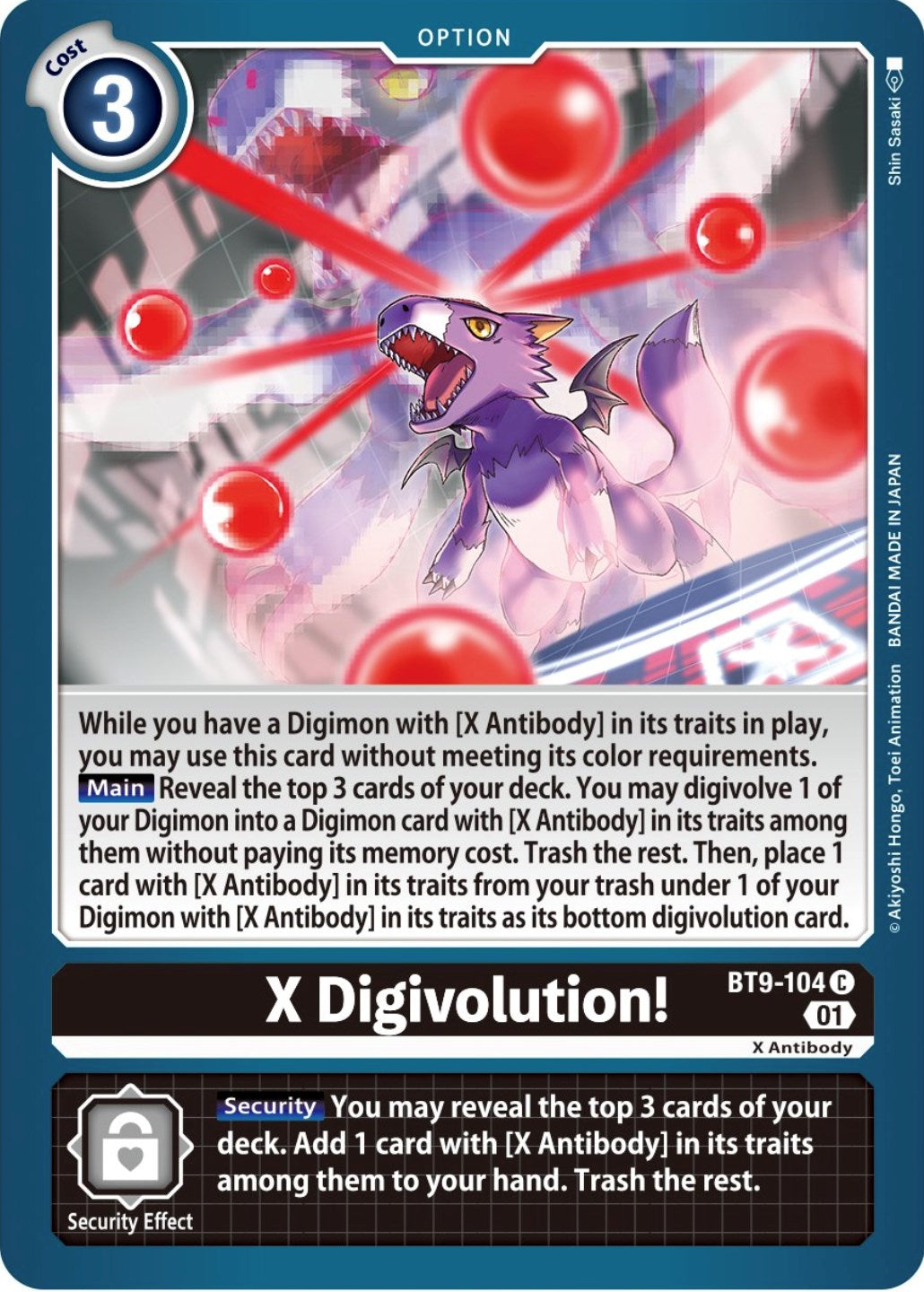 X-Digivolution [BT9-104] [X Record] | The Time Vault CA