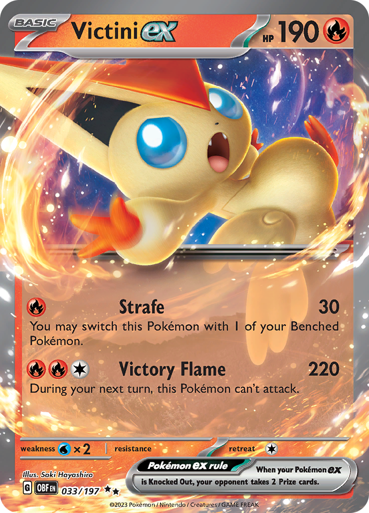 Victini ex (033/197) [Scarlet & Violet: Obsidian Flames] | The Time Vault CA