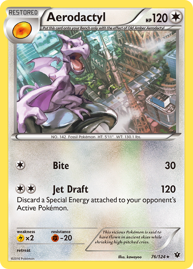 Aerodactyl (76/124) [XY: Fates Collide] | The Time Vault CA