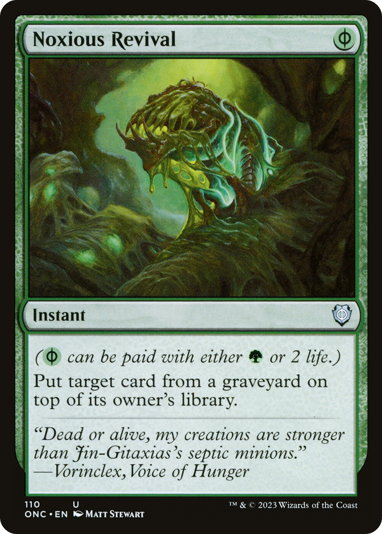 Noxious Revival [Phyrexia: All Will Be One Commander] | The Time Vault CA