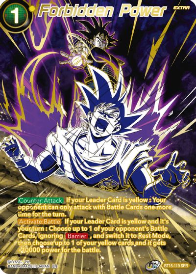 Forbidden Power (SPR) (BT15-119) [Saiyan Showdown] | The Time Vault CA