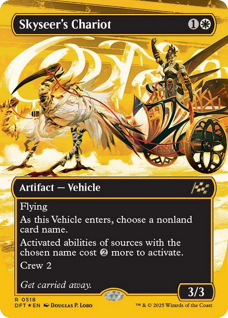 Skyseer's Chariot (Borderless) (First-Place Foil) [Aetherdrift] | The Time Vault CA