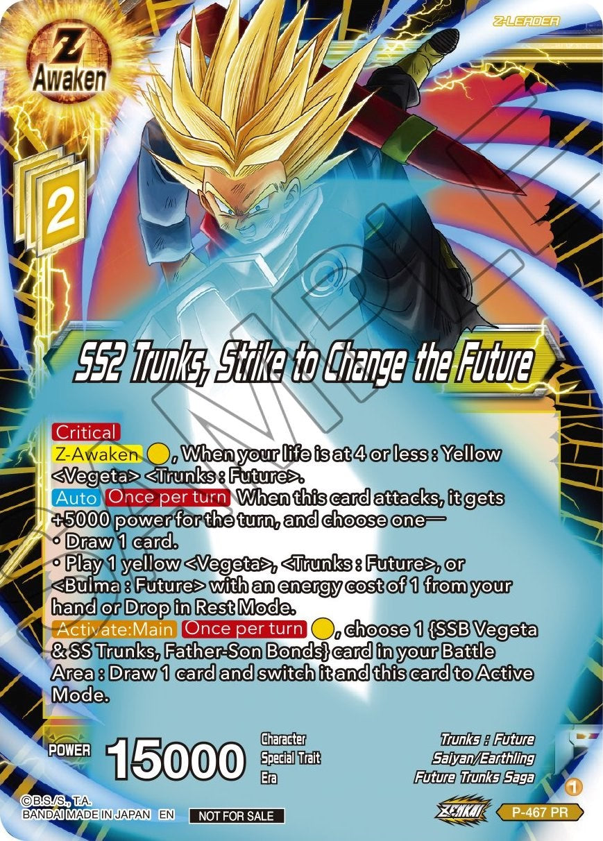 SS2 Trunks, Strike to Change the Future (Z03 Dash Pack) (P-467) [Promotion Cards] | The Time Vault CA
