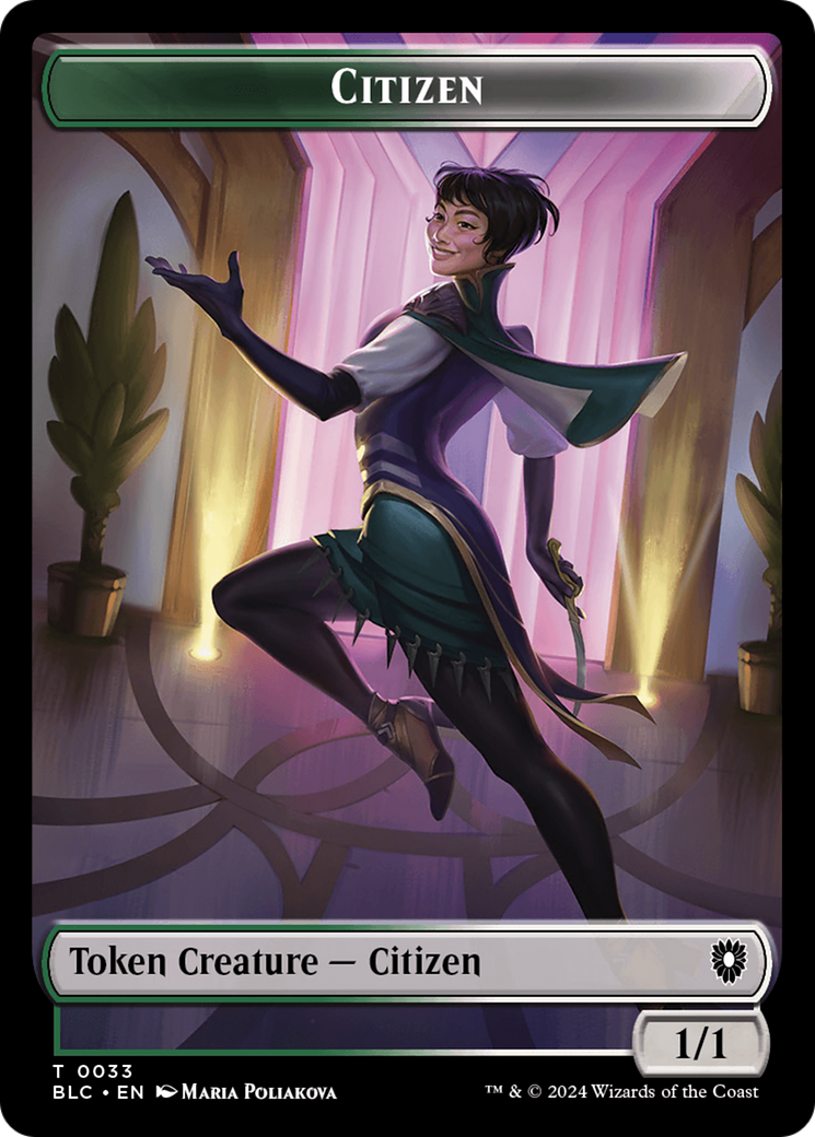 Soldier // Citizen Double-Sided Token [Bloomburrow Commander Tokens] | The Time Vault CA