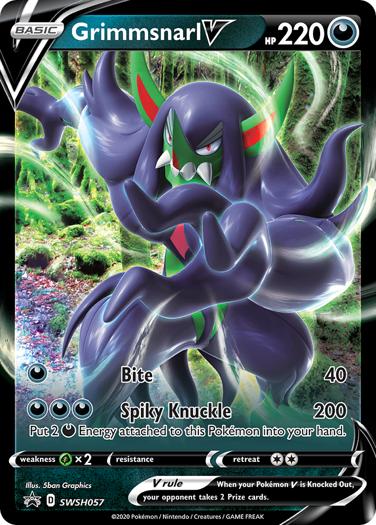 Grimmsnarl V (SWSH057) (Jumbo Card) [Sword & Shield: Black Star Promos] | The Time Vault CA
