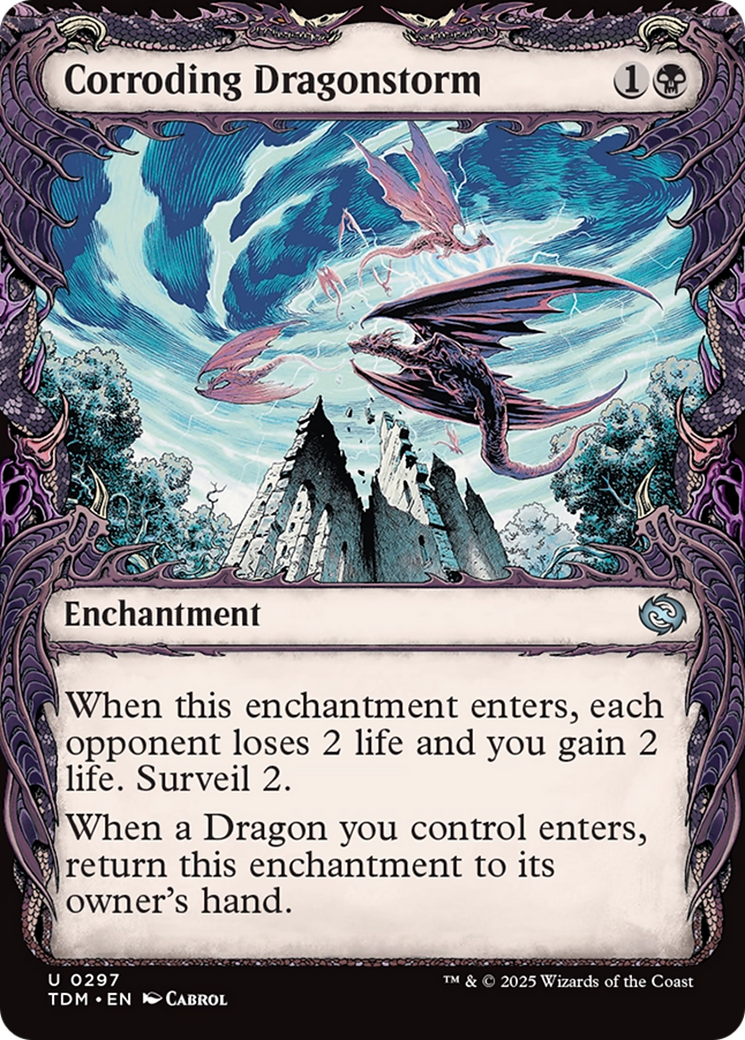 Corroding Dragonstorm (Showcase) [Tarkir: Dragonstorm] | The Time Vault CA