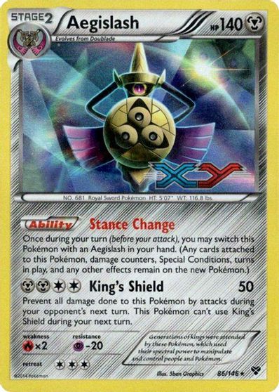 Aegislash (86/146) (Prerelease Promo) [XY: Black Star Promos] | The Time Vault CA