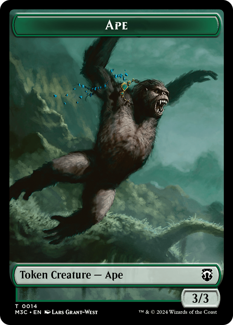 Ape // Plant Double-Sided Token [Modern Horizons 3 Commander Tokens] | The Time Vault CA