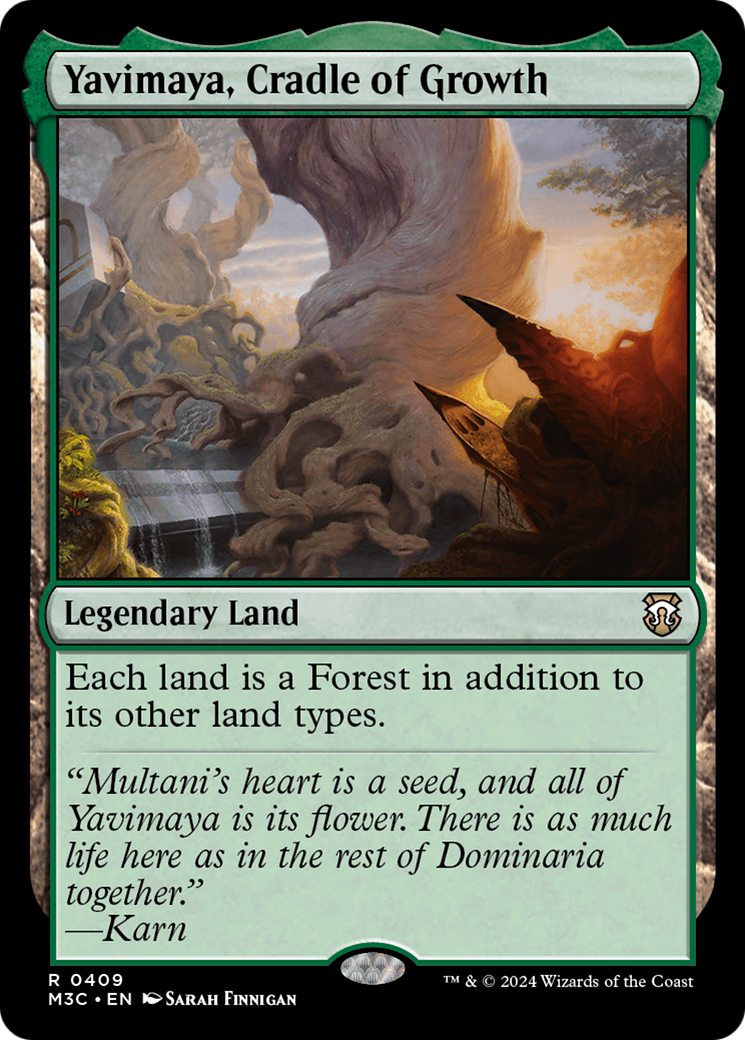 Yavimaya, Cradle of Growth (Ripple Foil) [Modern Horizons 3 Commander] | The Time Vault CA