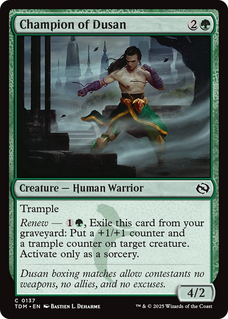 Champion of Dusan [Tarkir: Dragonstorm] | The Time Vault CA