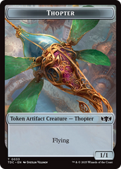 Thopter // Bird Double-Sided Token [Tarkir: Dragonstorm Commander Tokens] | The Time Vault CA