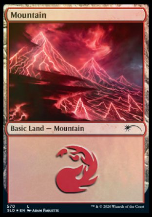 Mountain (Lightning) (570) [Secret Lair Drop Promos] | The Time Vault CA