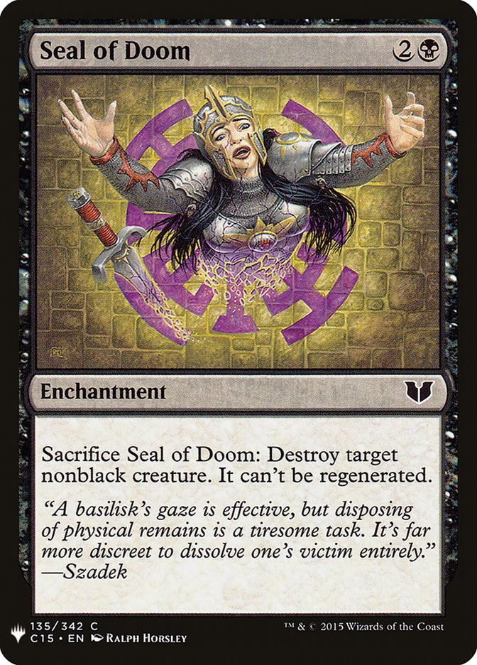 Seal of Doom [Mystery Booster] | The Time Vault CA