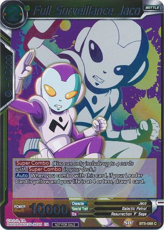 Full Surveillance Jaco (Event Pack 4) (BT5-088) [Promotion Cards] | The Time Vault CA