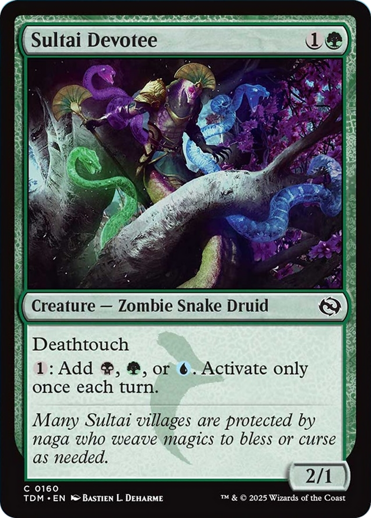 Sultai Devotee [Tarkir: Dragonstorm] | The Time Vault CA