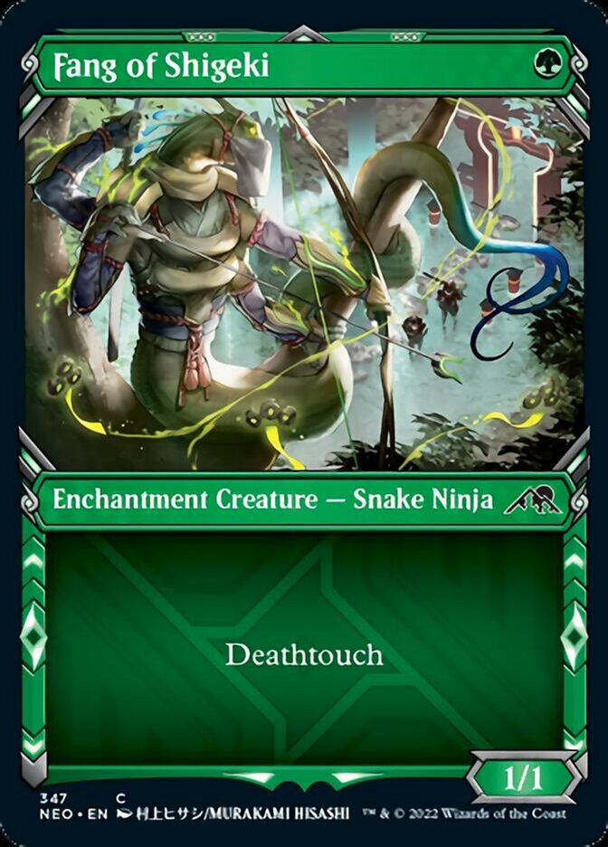 Fang of Shigeki (Showcase Ninja) [Kamigawa: Neon Dynasty] | The Time Vault CA