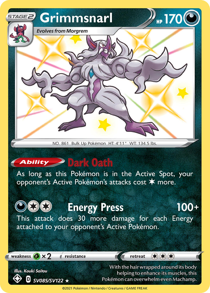 Grimmsnarl (SV085/SV122) [Sword & Shield: Shining Fates] | The Time Vault CA