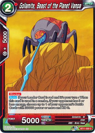Goliamite, Beast of the Planet Vampa (BT11-020) [Vermilion Bloodline] | The Time Vault CA