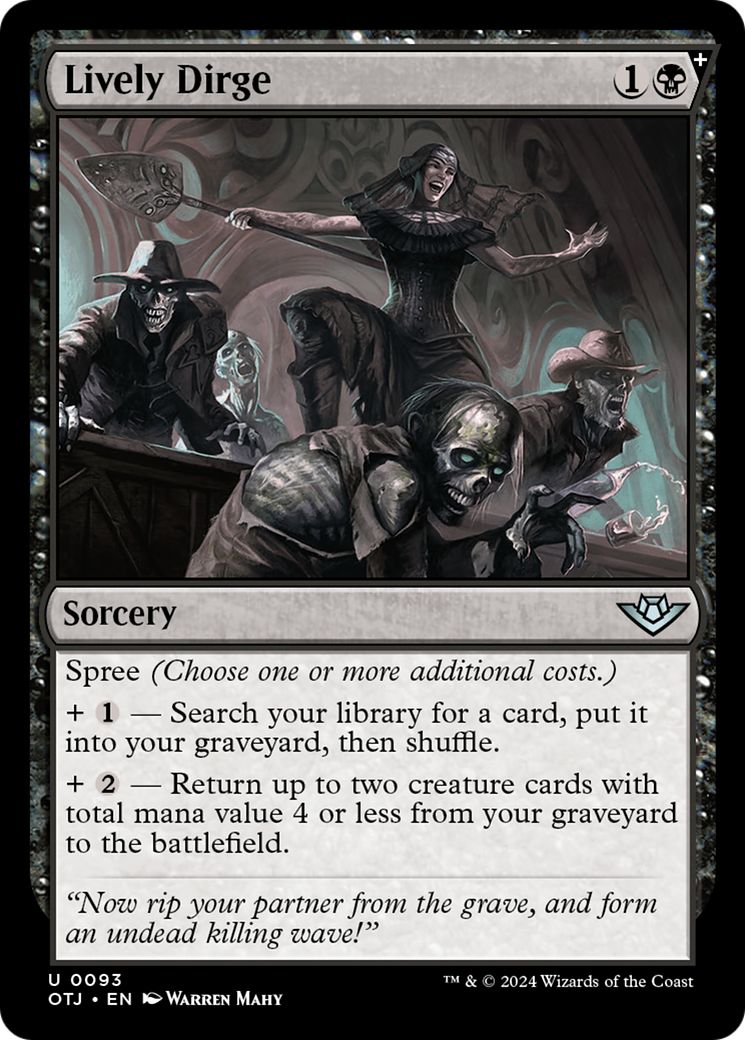 Lively Dirge [Outlaws of Thunder Junction] | The Time Vault CA