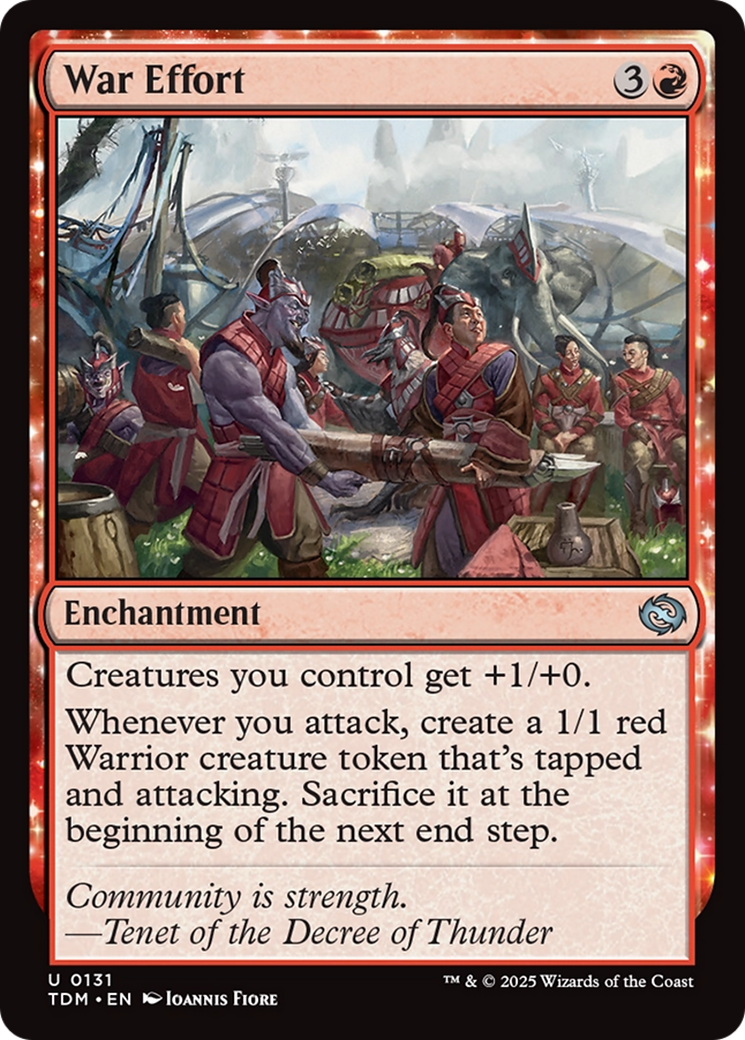 War Effort [Tarkir: Dragonstorm] | The Time Vault CA