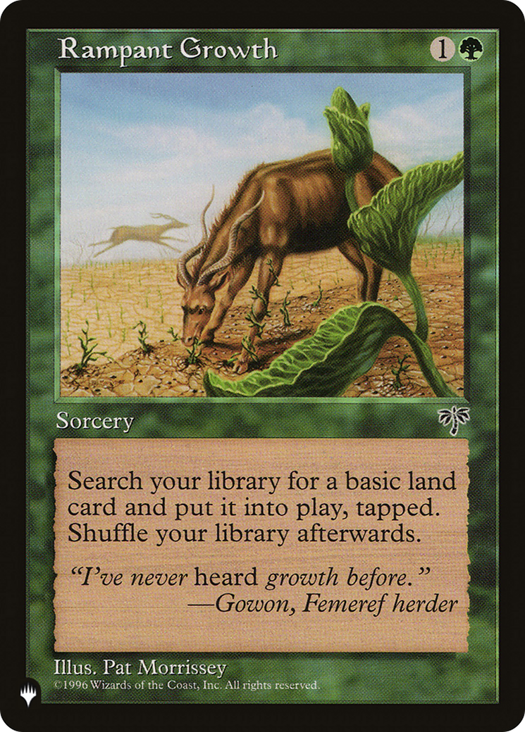 Rampant Growth (MIR) [The List] | The Time Vault CA