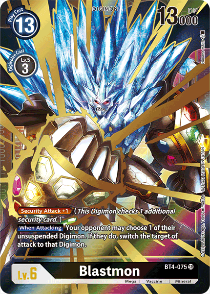 Blastmon [BT4-075] (Alternate Art) [Great Legend] | The Time Vault CA