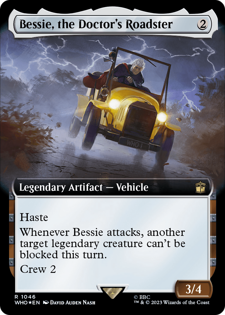 Bessie, the Doctor's Roadster (Extended Art) (Surge Foil) [Doctor Who] | The Time Vault CA