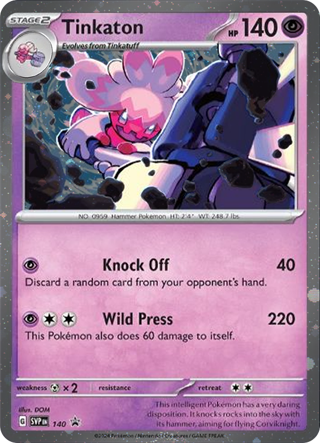 Tinkaton (SVP140) (Cosmos Holo) [Scarlet & Violet: Black Star Promos] | The Time Vault CA