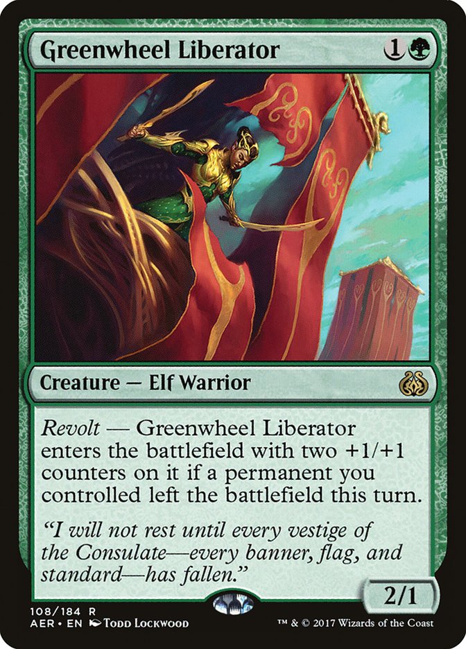 Greenwheel Liberator [Aether Revolt] | The Time Vault CA