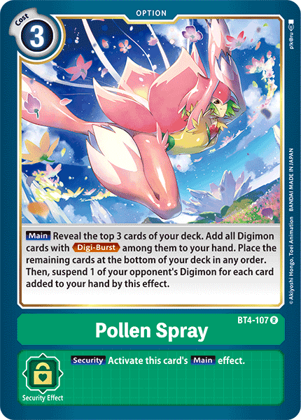 Pollen Spray [BT4-107] [Great Legend] | The Time Vault CA