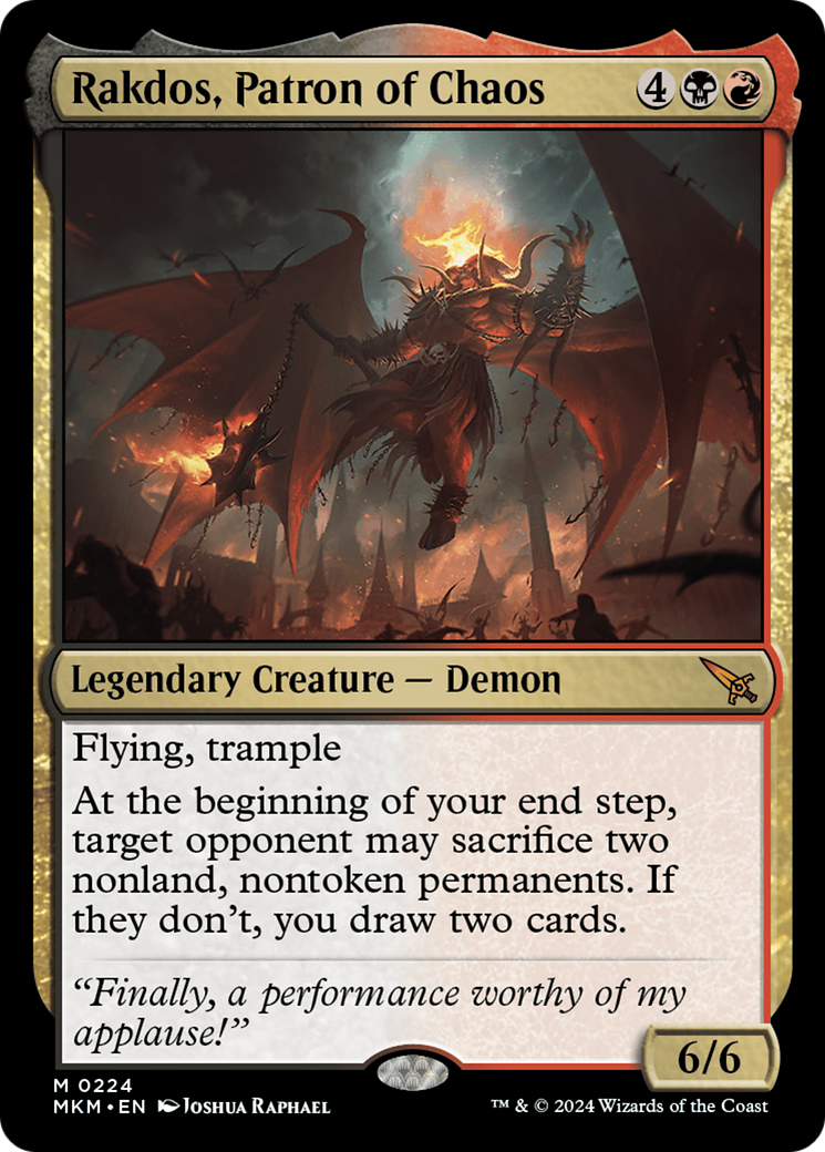 Rakdos, Patron of Chaos [Murders at Karlov Manor] | The Time Vault CA