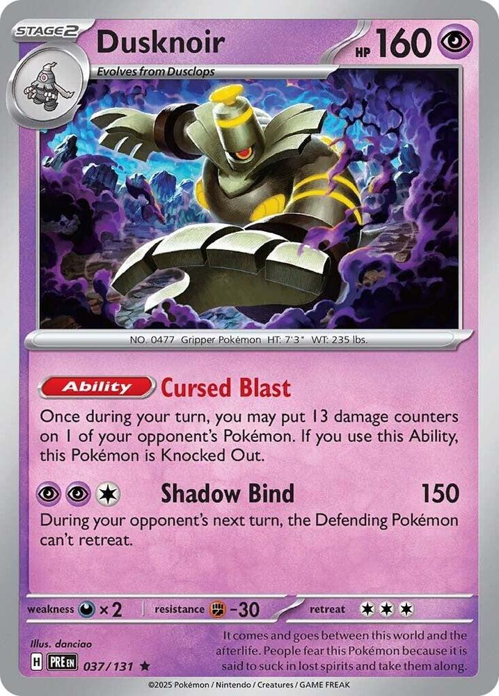 Dusknoir (037/131) [Scarlet & Violet: Prismatic Evolutions] | The Time Vault CA