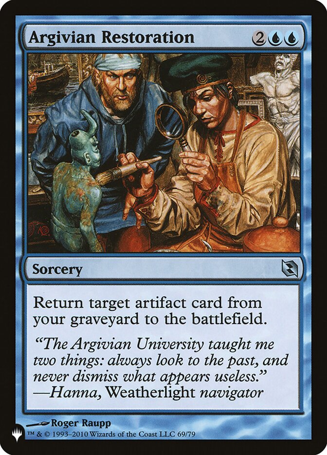 Argivian Restoration [The List] | The Time Vault CA