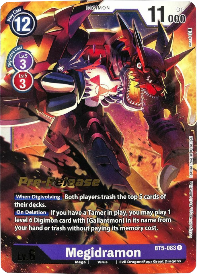 Megidramon [BT5-083] [Battle of Omni Pre-Release Promos] | The Time Vault CA