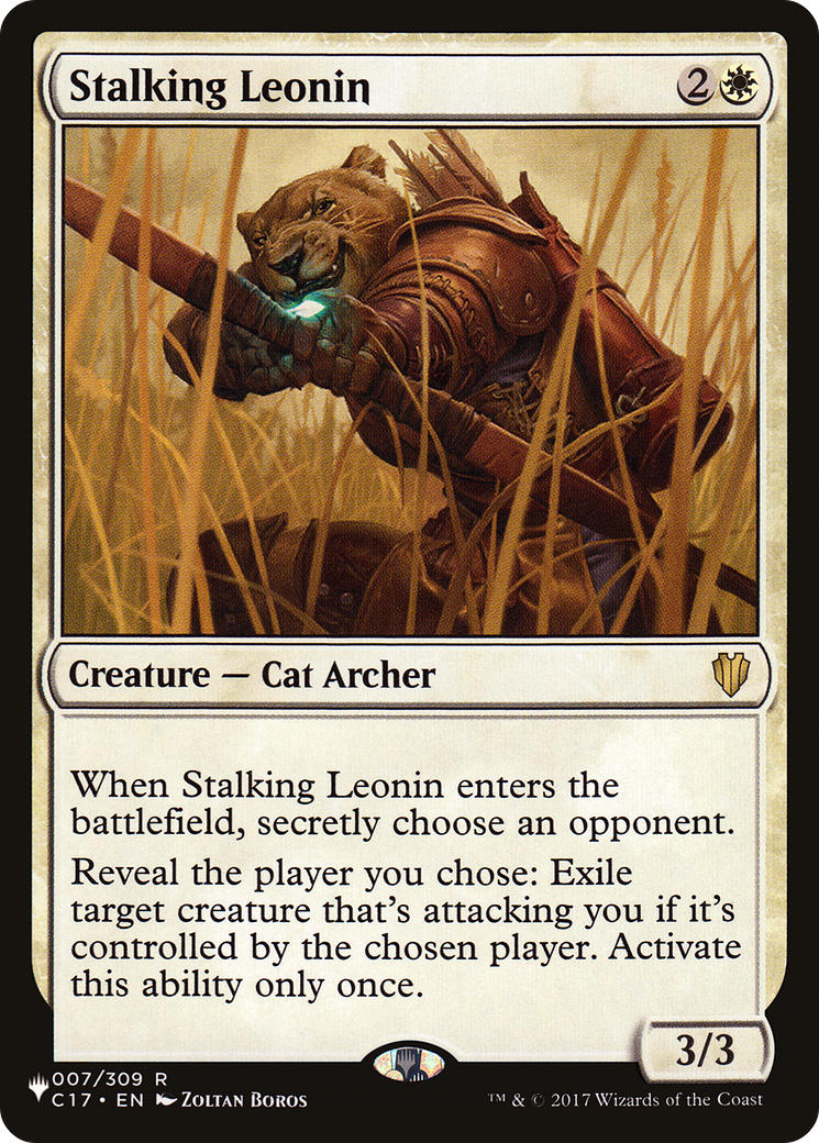 Stalking Leonin [The List] | The Time Vault CA