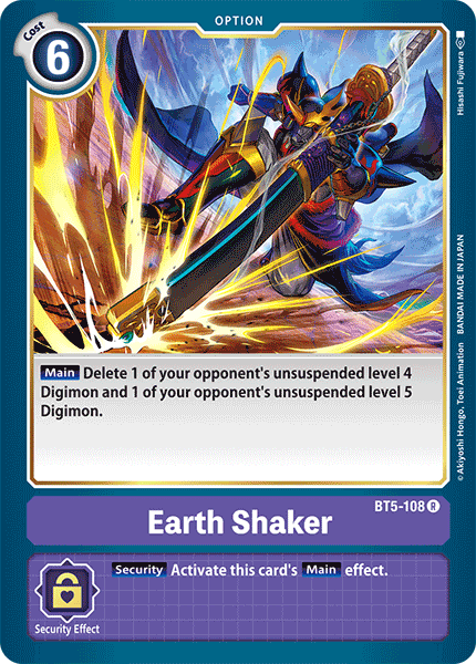 Earth Shaker [BT5-108] [Battle of Omni] | The Time Vault CA