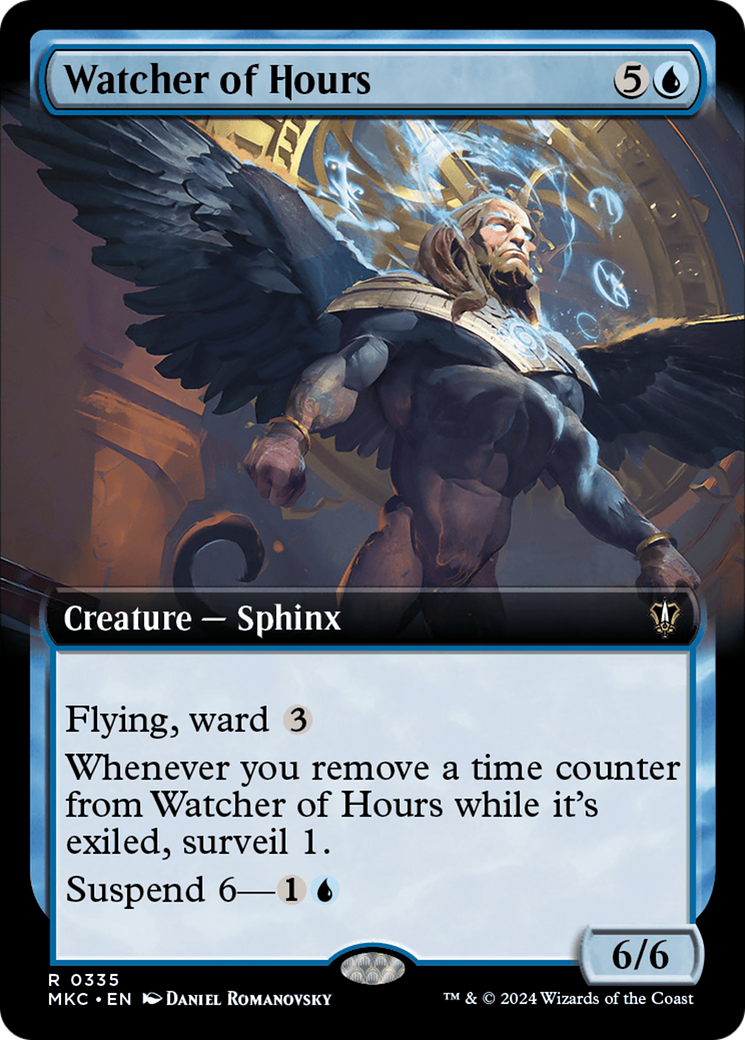 Watcher of Hours (Extended Art) [Murders at Karlov Manor Commander] | The Time Vault CA
